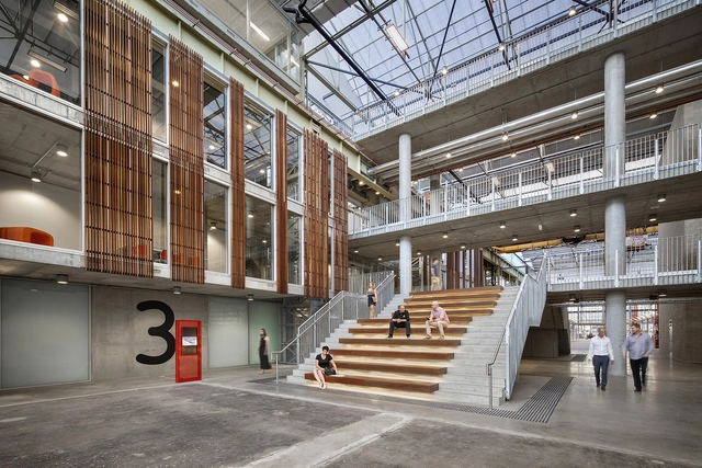SIEC / MPH Architects - Renovation, Stairs, Facade, Beam, Handrail