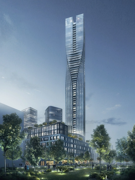 SOM Wins Competition for Sweden's Tallest Tower - Apartments