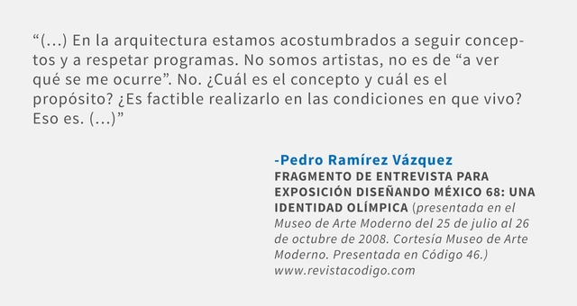 Frases: Pedro Ramírez Vázquez - Frases