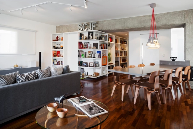 Apartamento em Higienópolis / CR2 Arquitetura - Edifício De Apartamentos, Mesa, Iluminação, Cadeira