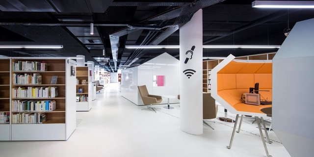 Mediateca de Bourget / Randja - Farid Azib Architects - Bibliotecas