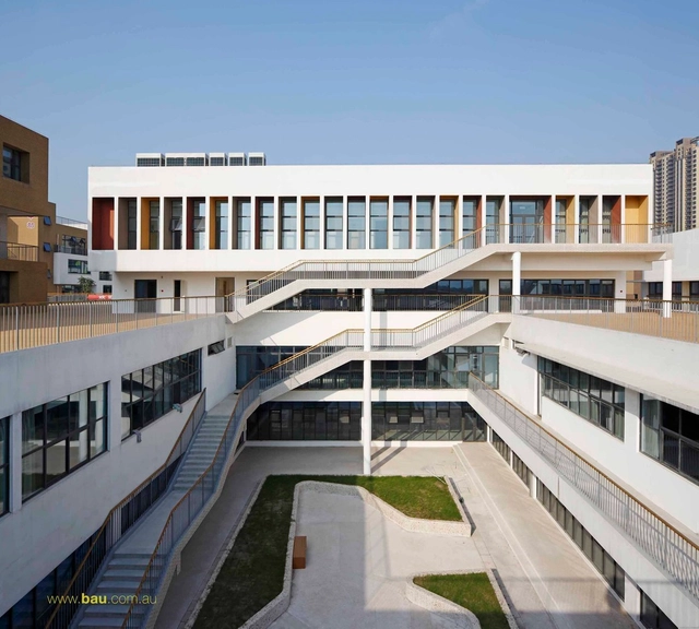 Jiangyin Primary & Secondary School / BAU Brearley Architects + Urbanists - Schools , Facade