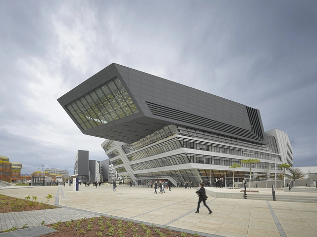 Biblioteca y centro de aprendizaje de la Universidad de Economía, Viena / Zaha Hadid Architects - Fotografía exterior, Universidad, Fachada
