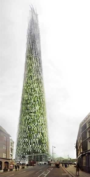Proposta de um arranha-céu em Londres que cresce à medida que seus habitantes reciclam seus resíduos - Arranha Céu
