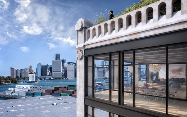 AA Studio Designs Redevelopment of Disused Dock Building - Apartments, Door, Facade, Arch