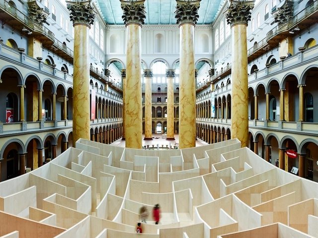 Inaugurado o labirinto do BIG no National Building Museum - Imagem de Destaque
