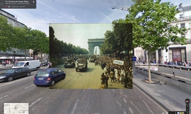 Fotografías históricas de la Segunda Guerra Mundial en Google Street View - Imagen Principal