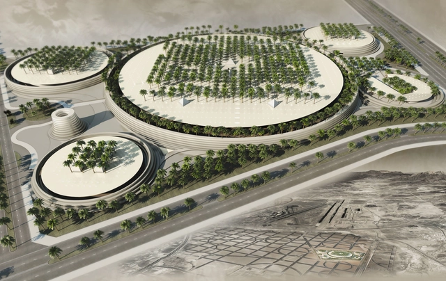Ricardo Bofill gana competición para diseñar Noble Qur'an Oasis en Arabia Saudita - Imagen Principal