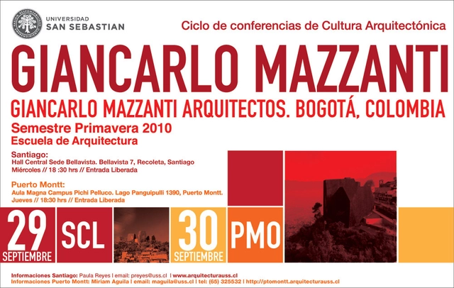 Ciclo de Conferencias de Cultura Arquitectónica / Giancarlo Mazzanti - Imagen Principal