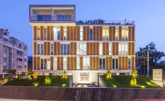 Vishranthi Office / KSM Architecture - Institutional Buildings, Door, Facade