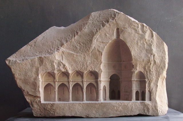 Arte y Arquitectura: Espacios miniaturas tallados en piedra y mármol - Imagen Principal