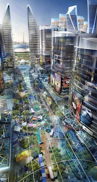 Dubai Plans Mall of the World, the First Ever 'Temperature Controlled City' - Tourism, Facade, Cityscape