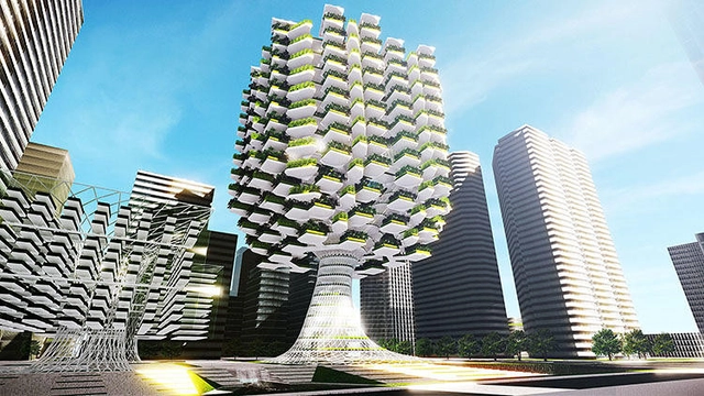 Tree-Like Skyscraper Takes Urban Farming to Next Level - Featured Image