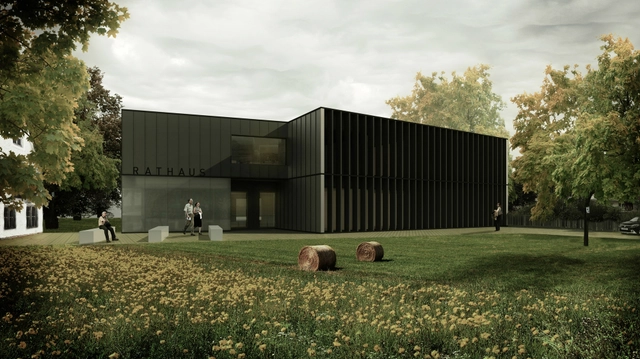 Primer Lugar en nuevo ayuntamiento en Denklingen / Alemania - Ayuntamiento