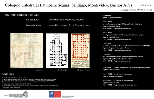 Coloquio sobre catedrales latinoamericanas: Santiago, Montevideo, Buenos Aires / Santiago, Chile - Imagen Principal