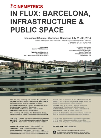 In flux: Barcelona, infraestructure & public space / Barcelona / ¡Sorteamos una beca! - Imagen Principal