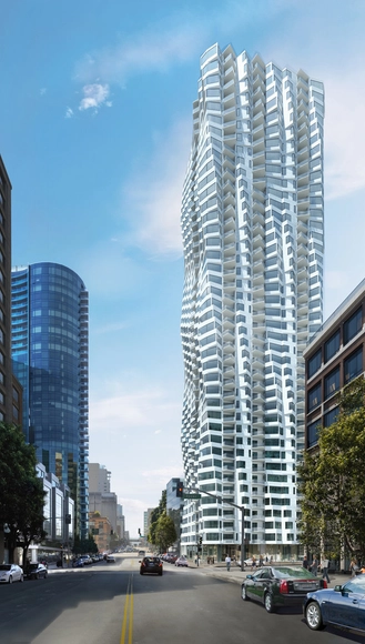 Folsom Tower / Studio Gang - Apartments, Facade, Cityscape