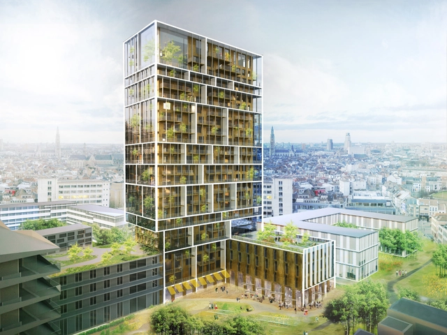 C.F. Møller Chosen to Design Antwerp Residential Tower  - Featured Image