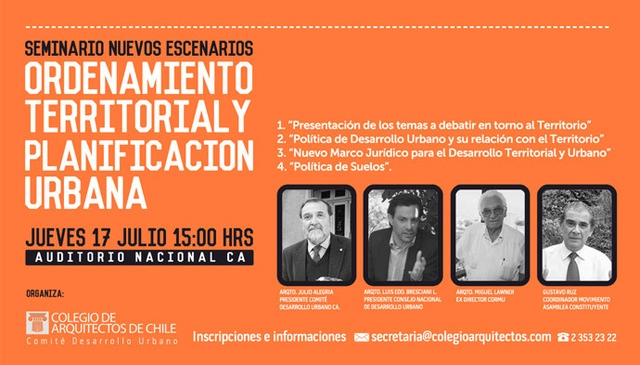 Seminario Nuevos Territorios Comité Desarrollo Urbano / Santiago, Chile - Imagen Principal