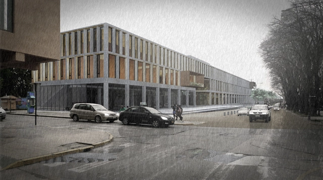 En Construcción: Gobernación de Malleco en Angol - Edificios Municipales, Fachada
