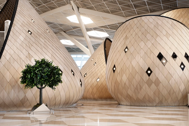 Heydar Aliyev International Airport Baku  / Autoban - Interior Photography, Airport, Facade
