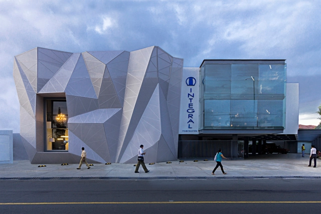 Edificio Comercial Integral Iluminación  / Jannina Cabal - Showroom, Fachada