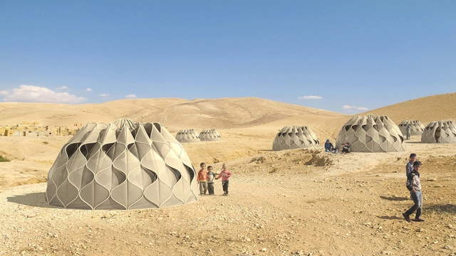 Em detalhe: Tecido estrutural para construções de emergência - Imagem de Destaque
