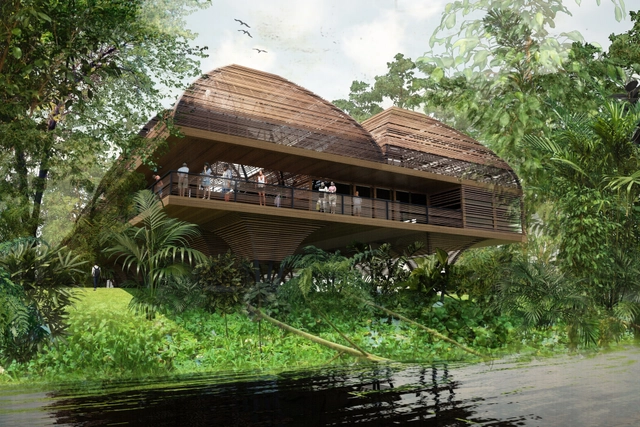 Primer Lugar en concurso nacional de diseño de Universidad Regional de la Región Amazónica IKIAM / Ecuador - Universidad