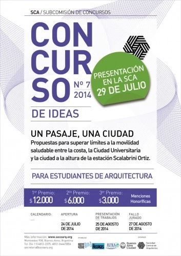 Concurso Nacional de Ideas para estudiantes de arquitectura “Un Pasaje, una Ciudad” / Argentina - Imagen Principal