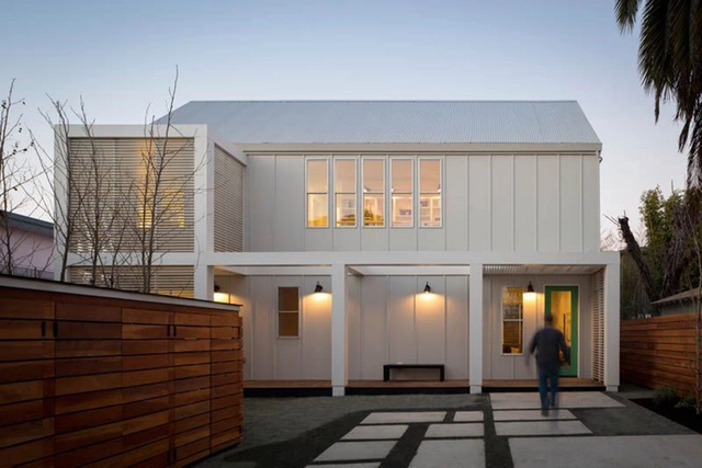 Harmon / Baran Studio Architecture - Houses, Courtyard, Facade, Door, Lighting