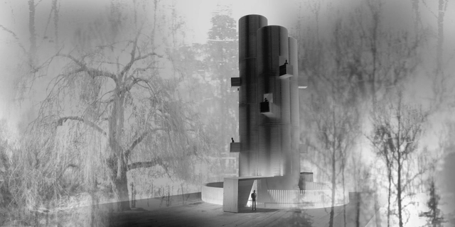 'Noise Tower', finalista en YAP_Constructo 2014 / Santiago, Chile - Centro Cultural