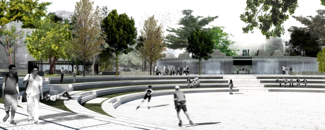 Gerardo Valle y Cristian Winckler, finalistas en concurso Nuevo Parque Museo Humano San Borja / Santiago - Centro Cultural
