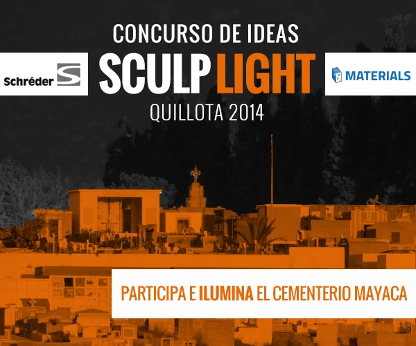 Concurso Sculp Light: Se extiende plazo de inscripción hasta el 28 de Agosto - Imagen Principal