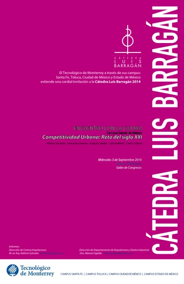 Encuentro con la Ciudad de la Cátedra Luis Barragán / ITESM CEM  - Imagen Principal