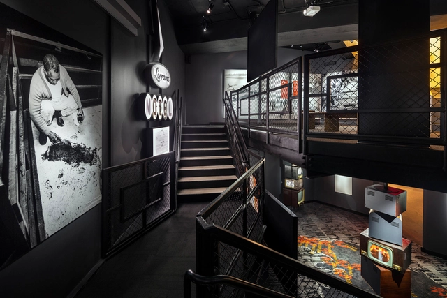 National Center for Civil and Human Rights Exhibit Design / David Rockwell - Research Center, Door, Handrail, Stairs