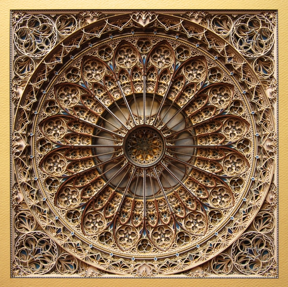 Arte y Arquitectura: increíbles vitrales islámicos a partir de capas de papel recortado  - Arte Y Arquitectura