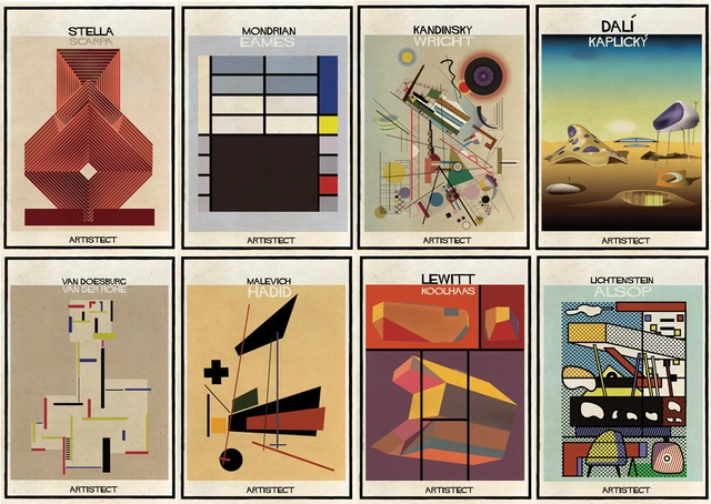ARTISTECT: pinturas famosas con un toque arquitectónico - Imagen Principal