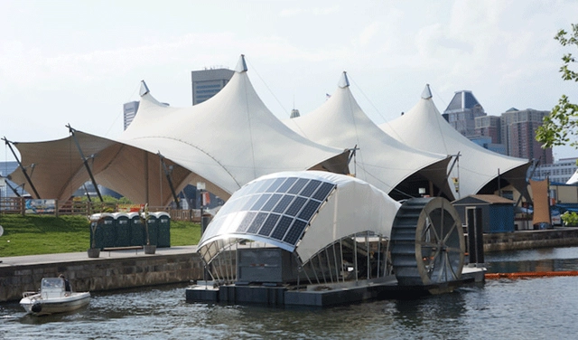 A roda d’água que promete descontaminar o rio da cidade de Baltimore até 2020 - Imagem de Destaque
