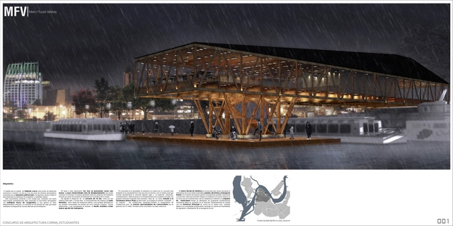 Primer Lugar IX Concurso CORMA, Infraestructura para la movilidad urbana / USACH - Estación Intermodal