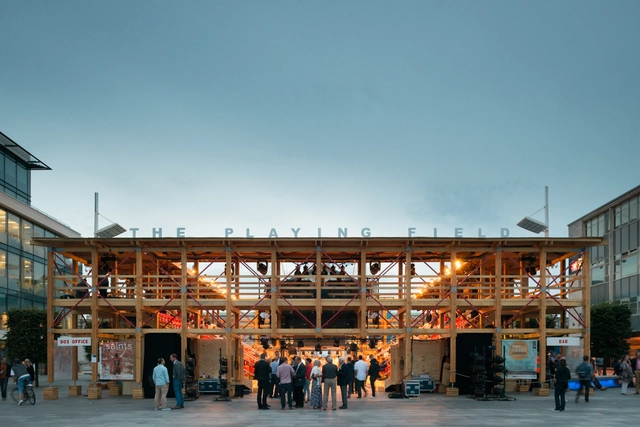 A Temporary Setting for Performance in the Centre of Southampton - Cinema, Facade