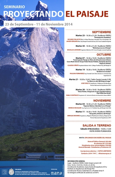 Seminario "Proyectando el paisaje" / Santiago, Chile - Imagen Principal