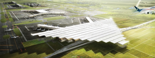 Propuesta del Nuevo Aeropuerto Internacional de la Ciudad de México del consorcio conformado por LOGUER, JAHN y ADG - Imagen Principal