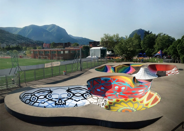 Intervención Urbana: Skatepark Sundial, una pista de skate convertida en reloj solar - Imagen Principal