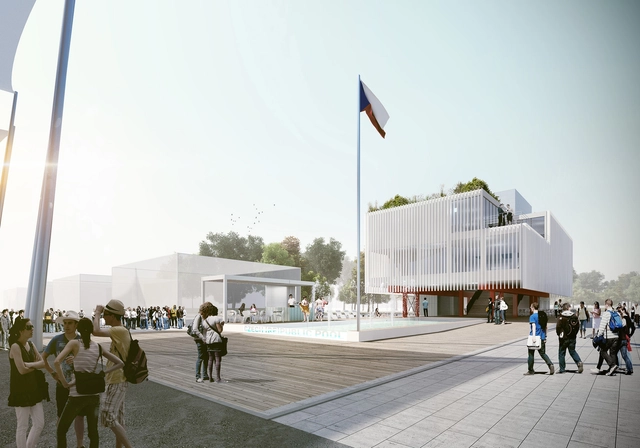 Czech Pavilion at Milan Expo 2015 / CHYBIK + KRISTOF  - Pavilion, Facade, Arch