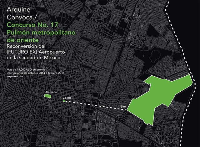 Últimos días para Registro Temprano: Concurso Arquine No. 17 Pulmón Metropolitano de Oriente - Imagen Principal