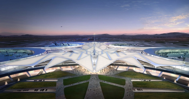 Serrano Arquitectos + Zaha Hadid Architects presentan su propuesta del Nuevo Aeropuerto Internacional de la Ciudad de México - Imagen Principal