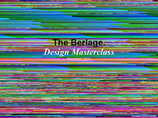 Berlage Master Class: “Architecture without Architects…Architects without Architecture? - Featured Image