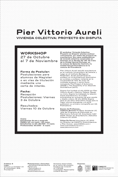 Postulaciones al workshop ‘Vivienda Colectiva: Proyecto en Disputa’ / Santiago - Imagen Principal