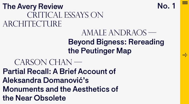 The Avery Review: Insightful Critical Writing Online - Featured Image