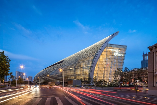 Tianjin Riverside 66 / KPF - Market, Facade, Arch, Cityscape
